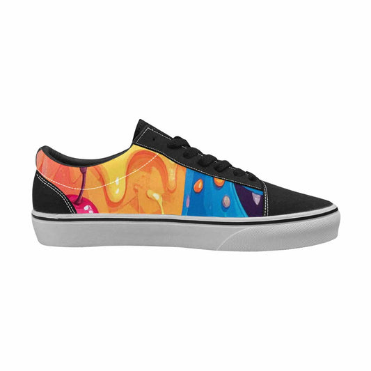 MEN'S Melting Icecream Monster Cherry Canvas Lace-Up Dreamcore Custom Shoes