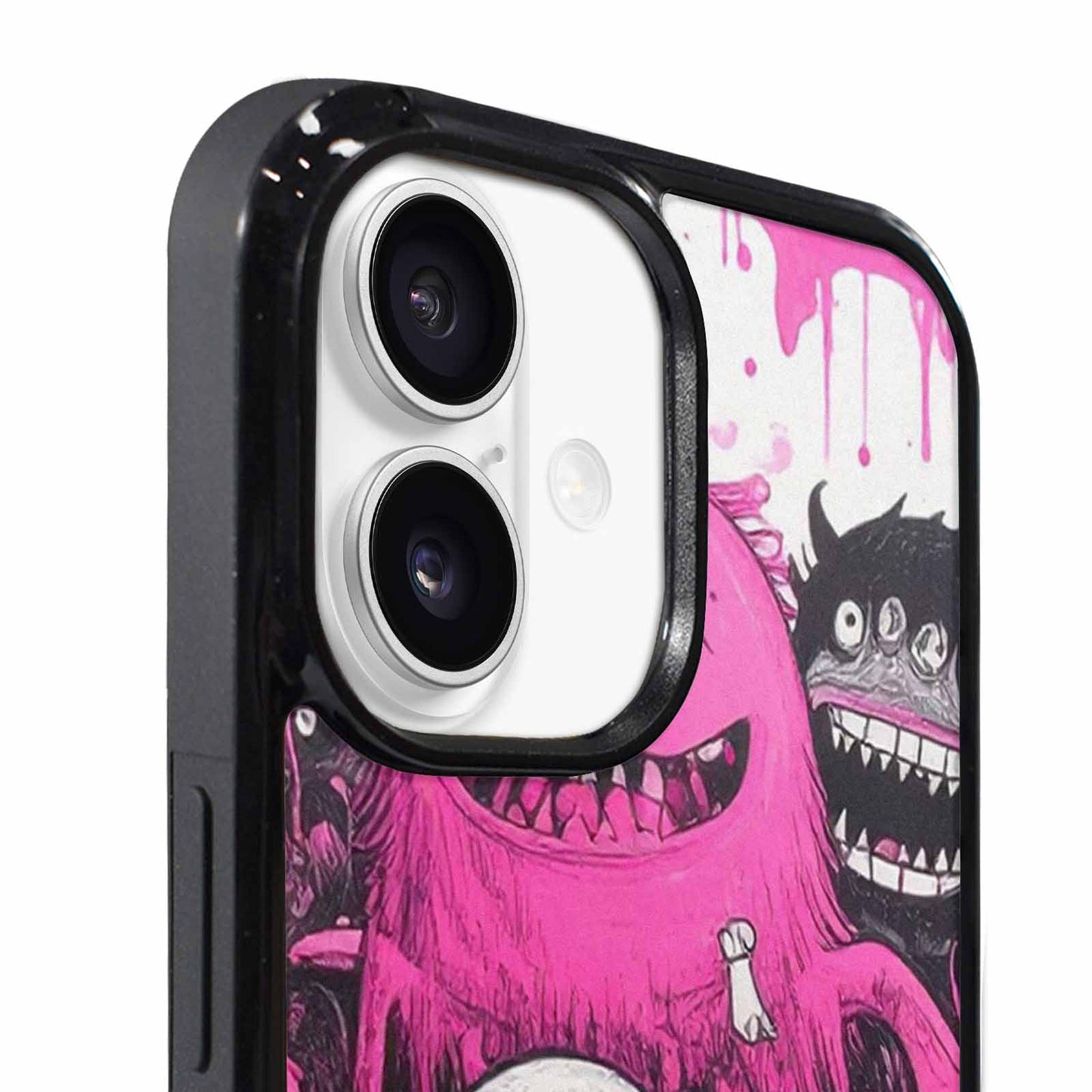 iPhone 17 Case — Monsters (general) Black &amp; Cartoon Cute, Unique Phone Case Design