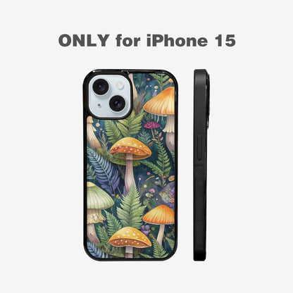 iPhone 15 Case — Mushrooms Botanicalmushrooms P, Custom Designed Case Cover