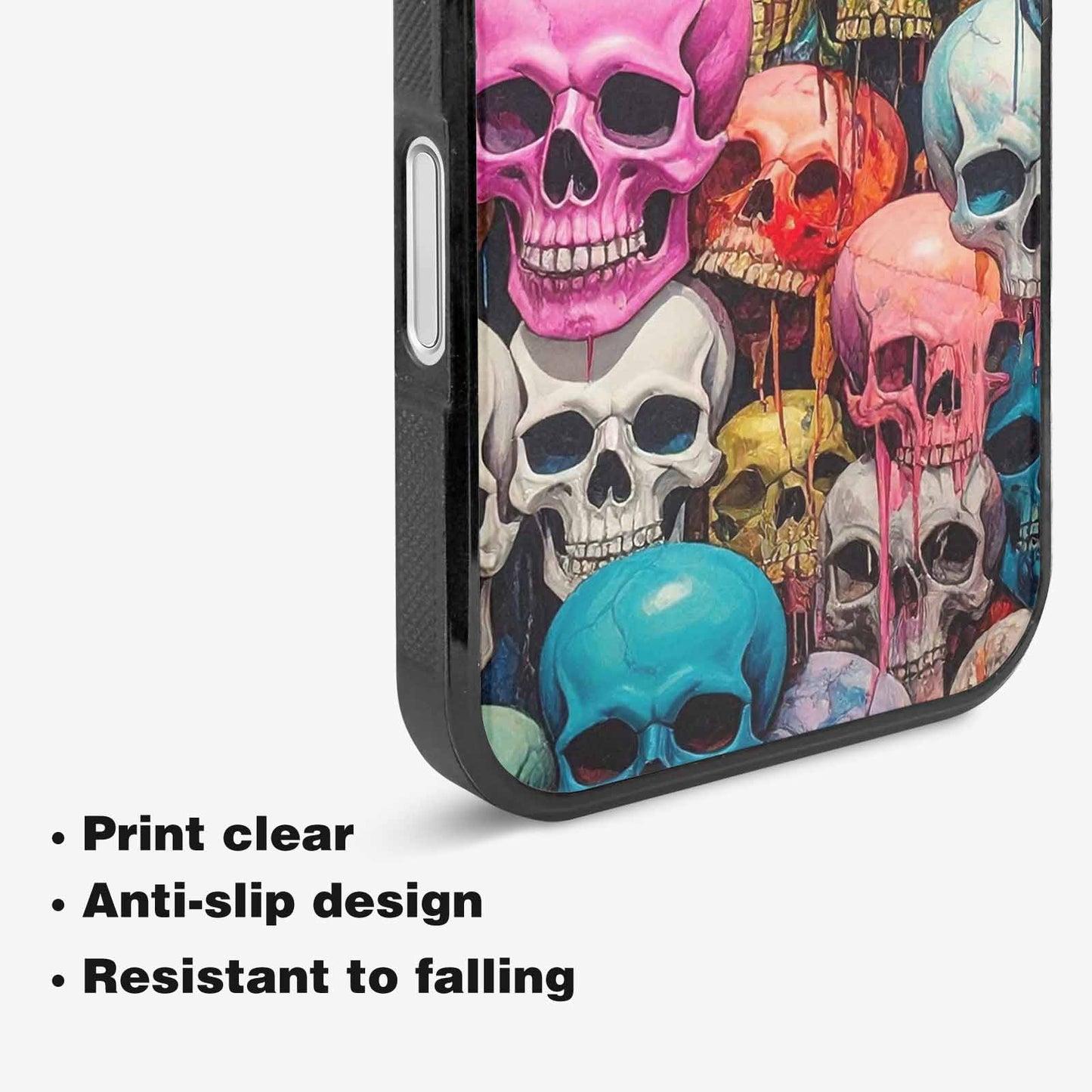 iPhone 16 Plus Case — Skulls Marbleskulls Pattern, Custom Designed Case Cover