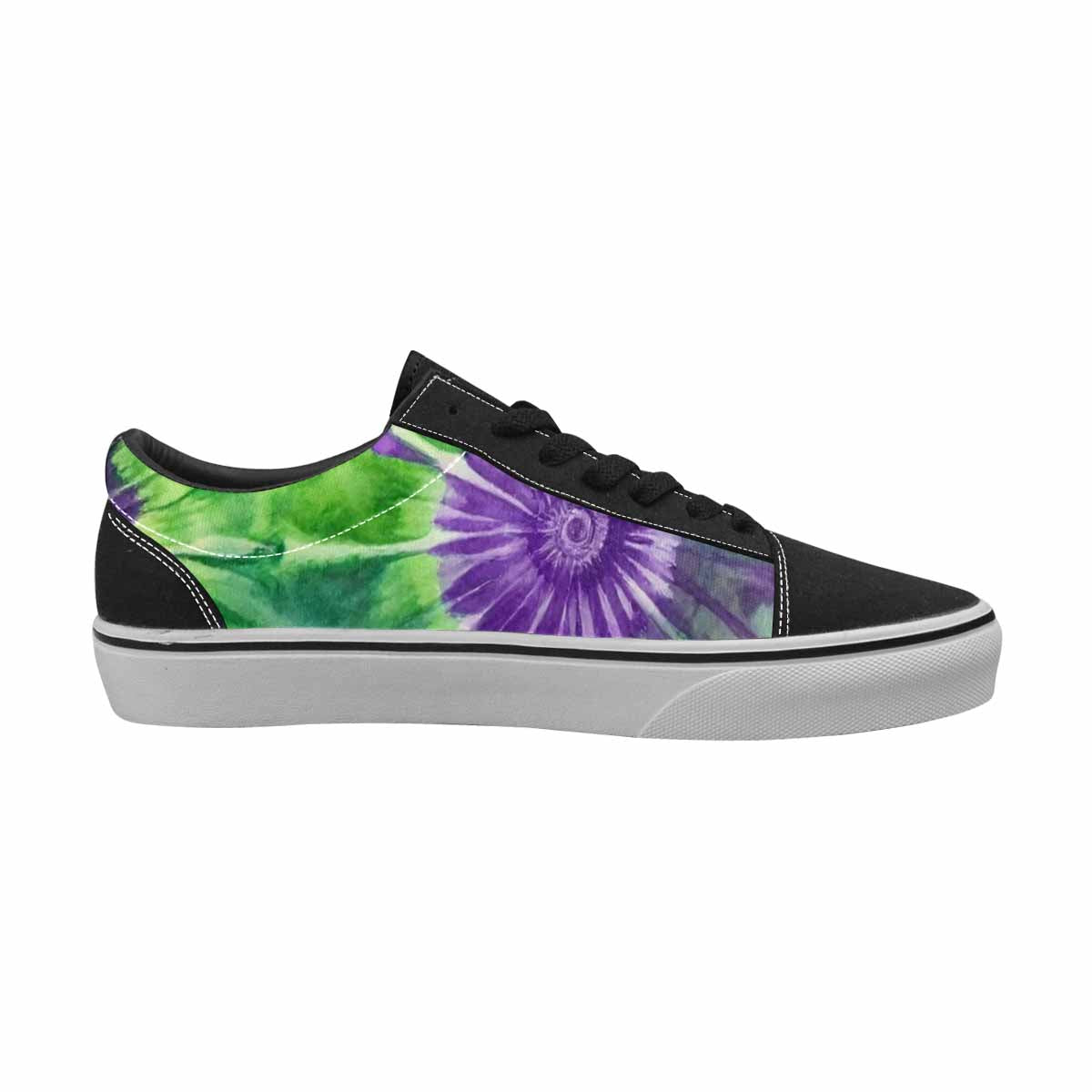 WOMEN'S Tie Dye - Canvas Lace-Up Wallpaper Art Sneakers