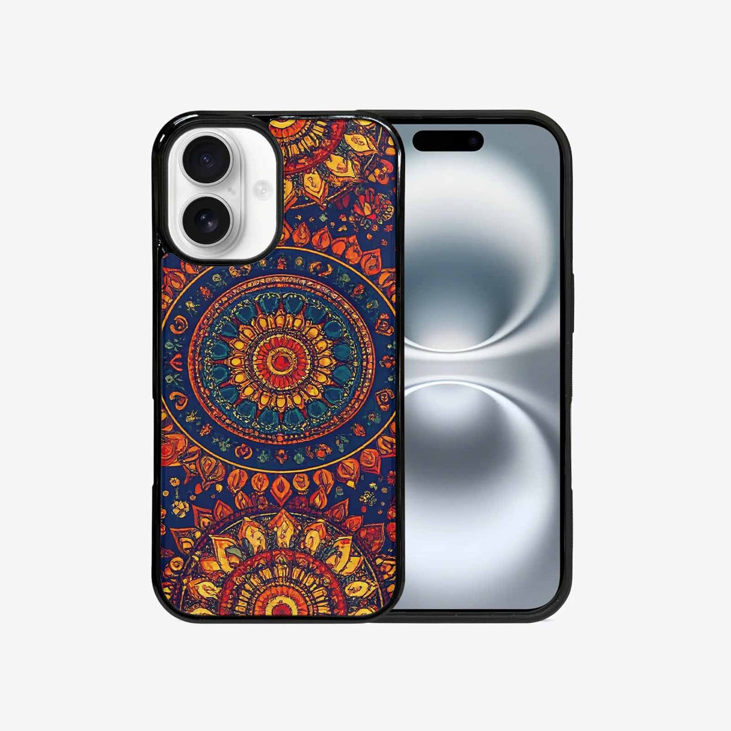 iPhone 16 Case — Mandala Lions, Custom Print Case Cover