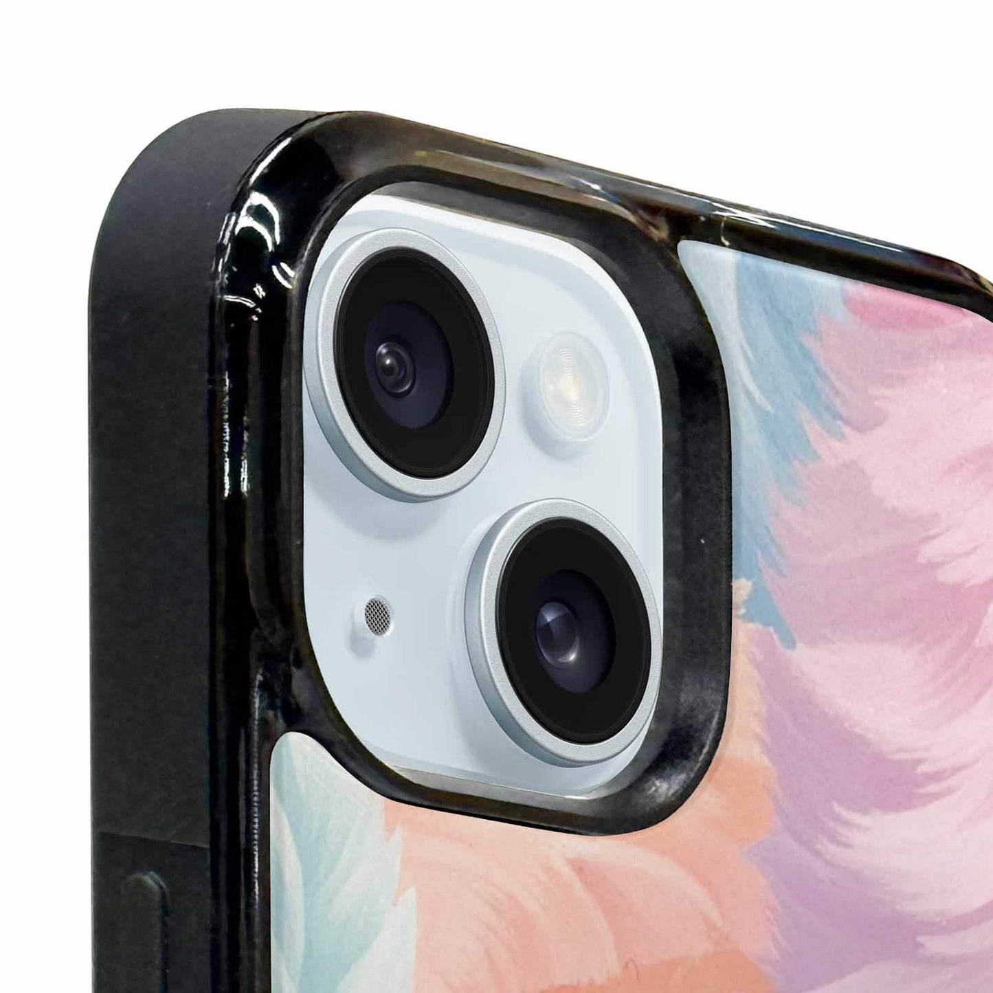 iPhone 15 Case — Zebra Pastel Rainbow, Unique Phone Case Design