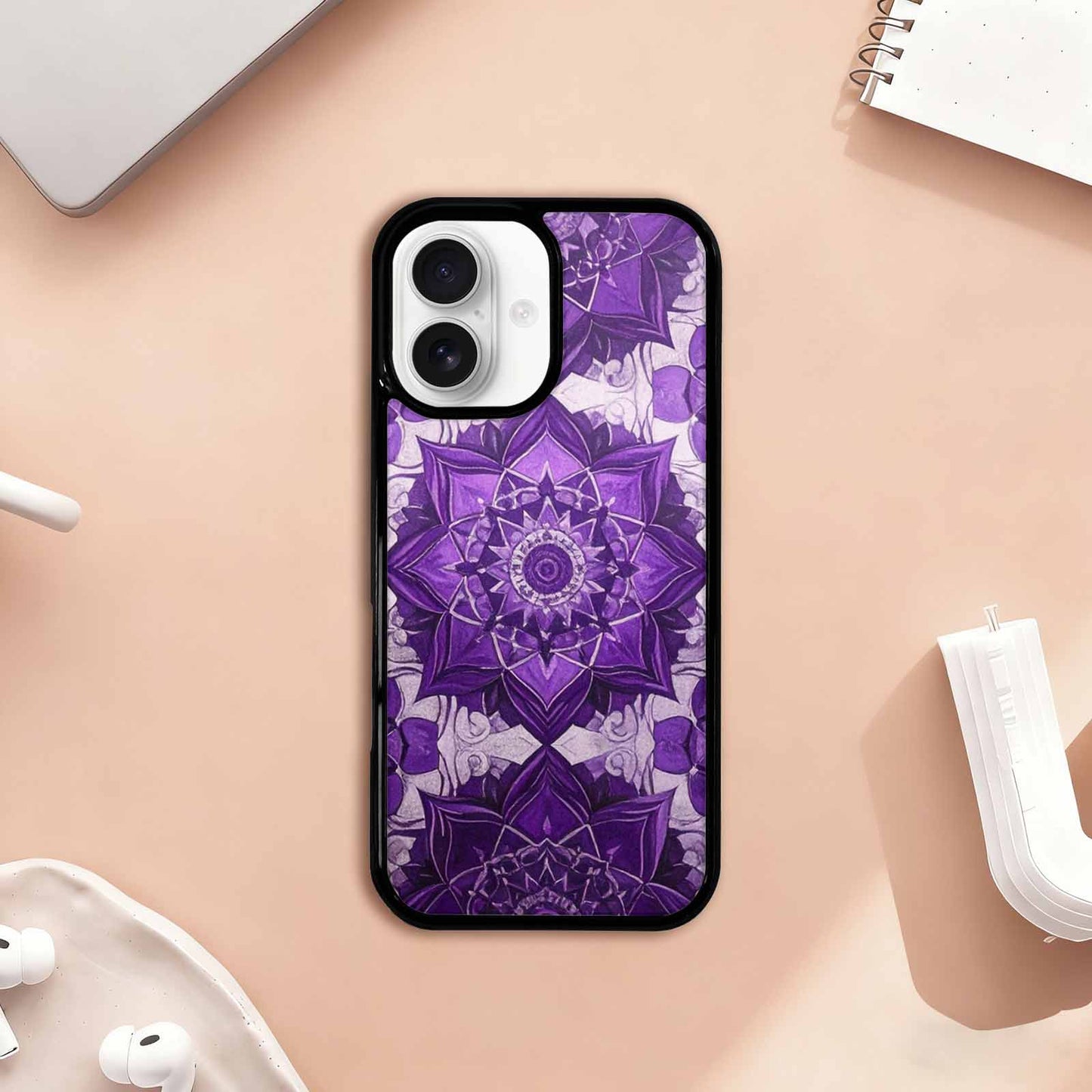iPhone 17 Case — Small Mandala Pattern, Randomly Floral, Customized Protective Case