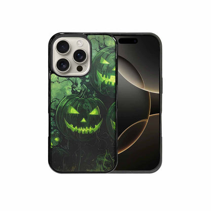 iPhone 16 Pro Case — Halloween Glowing Jackolantern Personalized Phone Cover, Customized Protective Case