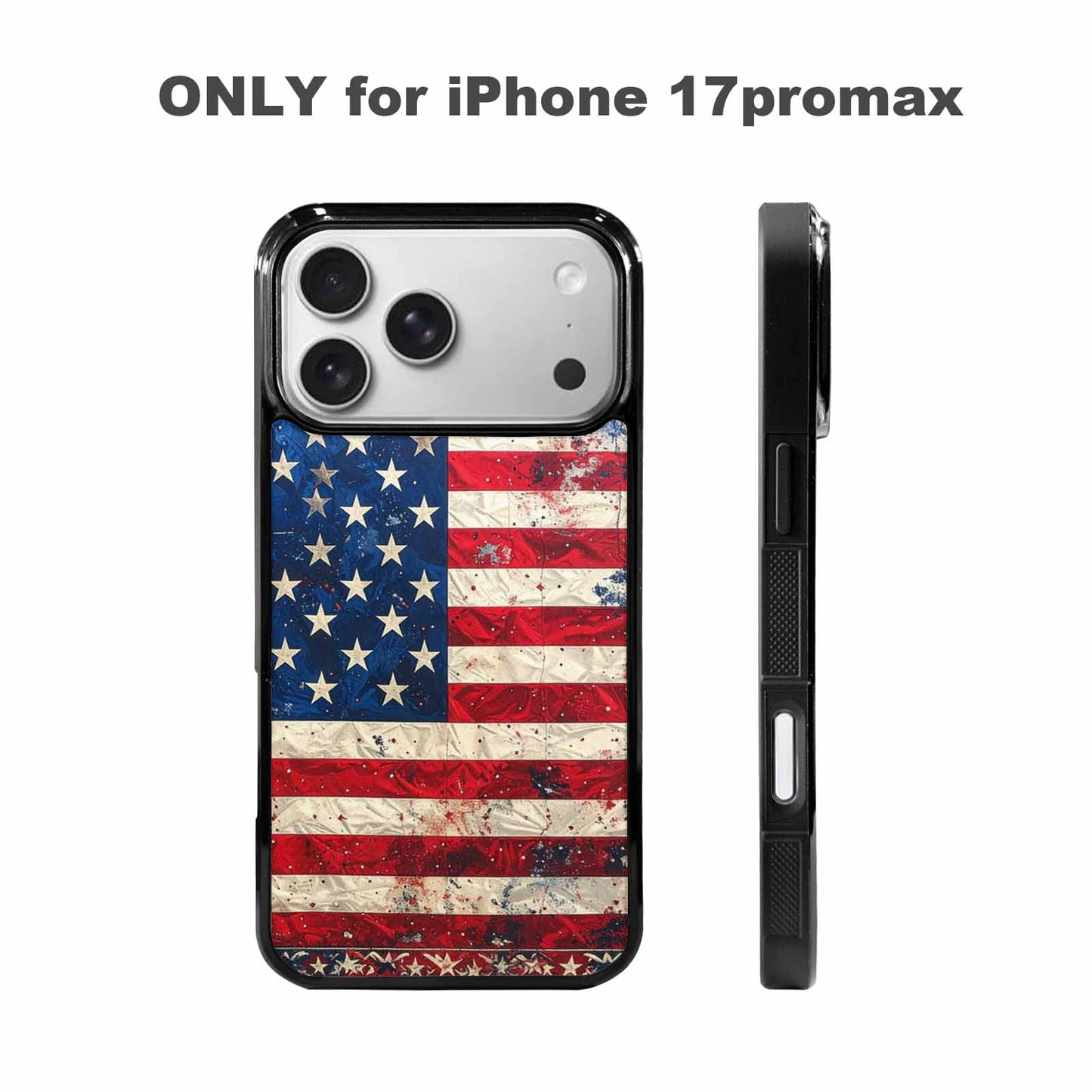 iPhone 17 Pro Max Case — American Flag Stars And Galaxy Space, Unique Phone Case Design