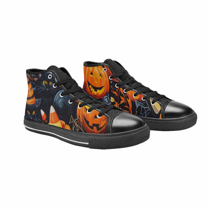 WOMEN'S Halloween High Top Canvas Vivid Custom Shoes