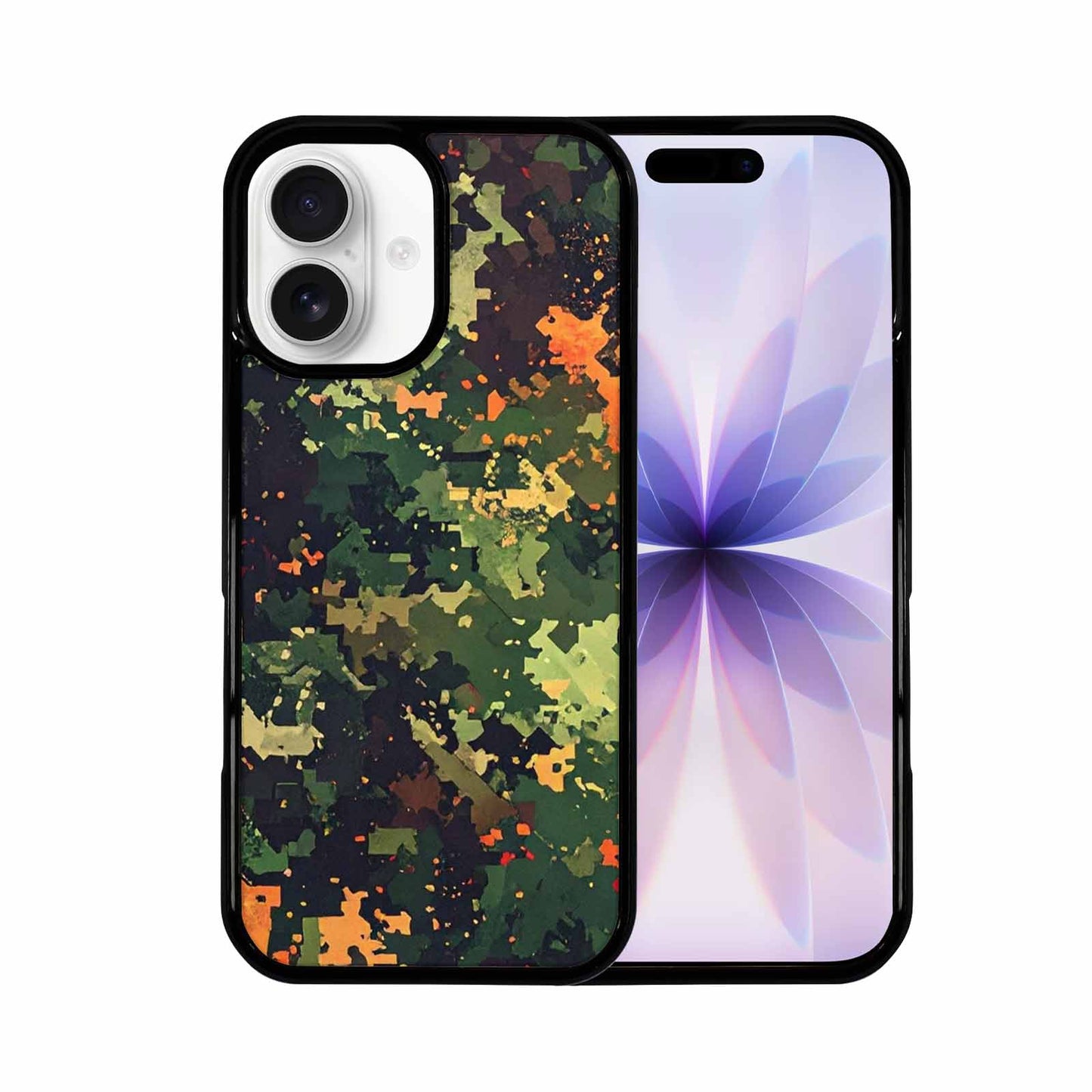 iPhone 17 Case — Small Military Camouflage Blotch Camo, Personalized Phone Case