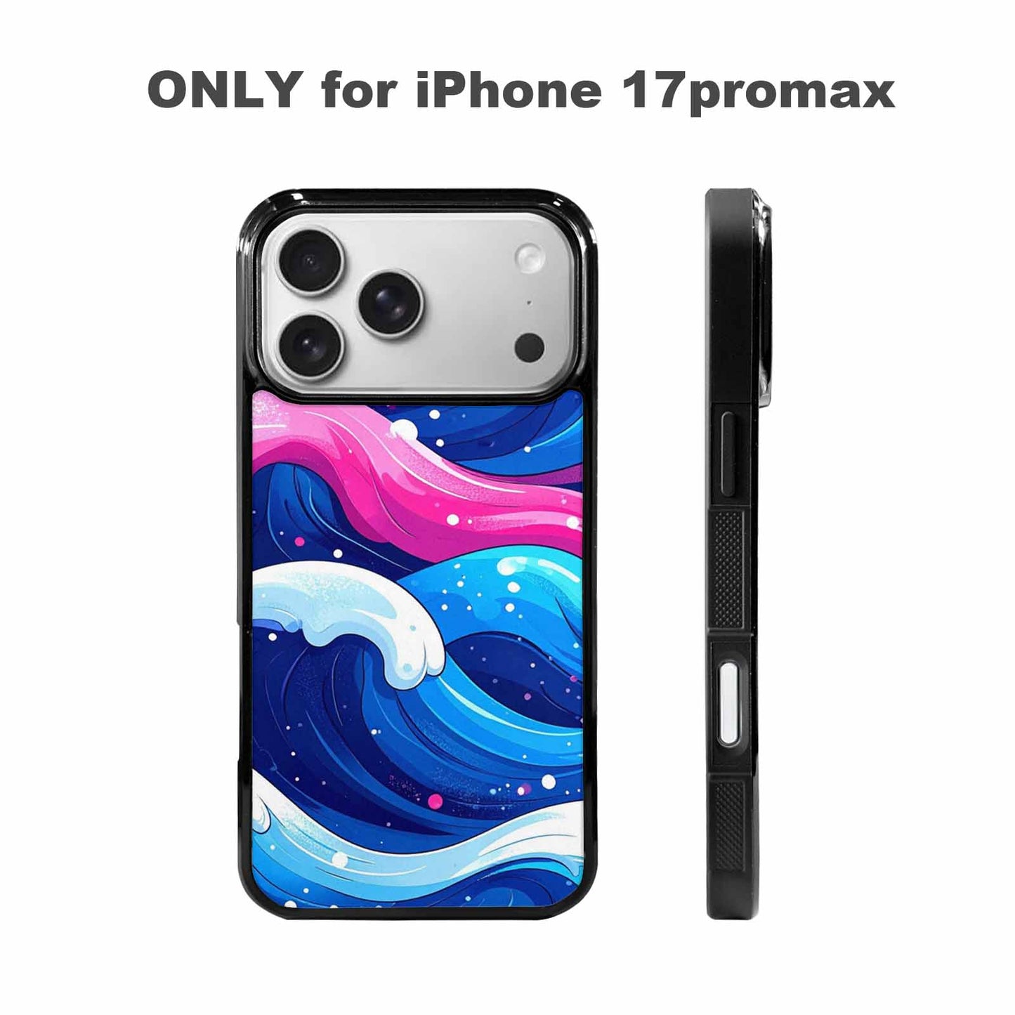 iPhone 17 Pro Max Case — Glossy Winter Wave Cartoon Cute, Custom Phone Case