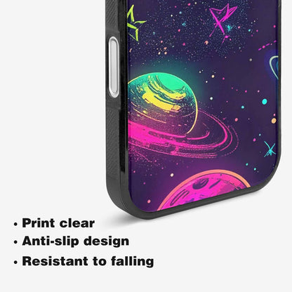 iPhone 16 Case — Space Galaxy Astronaut Pattern Planets Stars, Original Design Phone Case