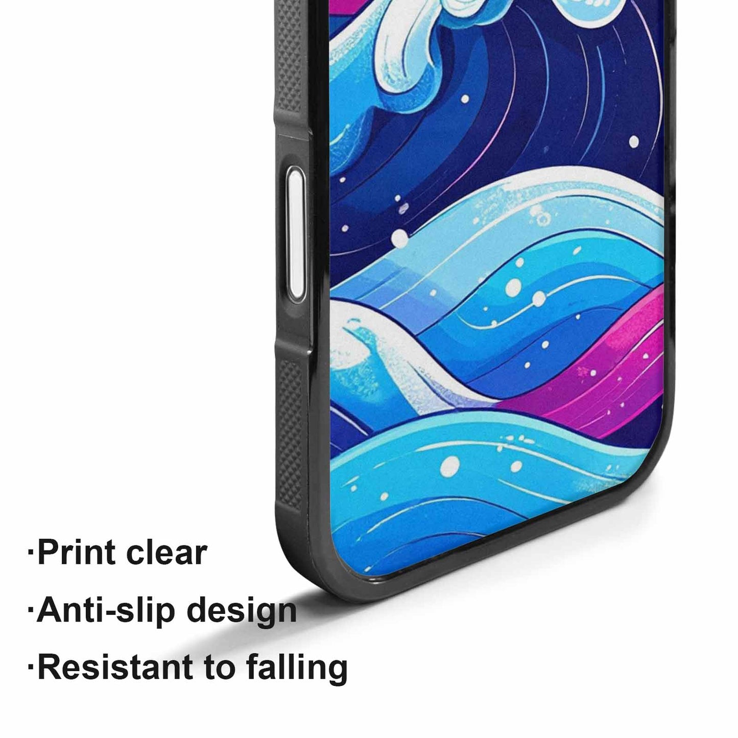 iPhone 17 Case — Glossy Winter Wave Cartoon Cute, Custom Designed Case Cover