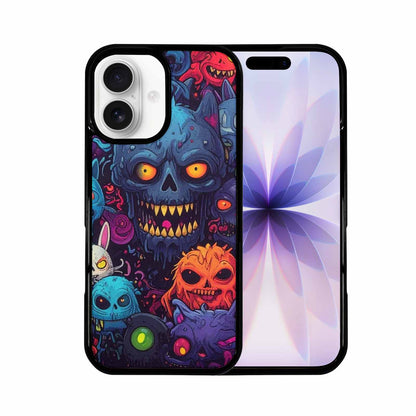iPhone 17 Case — Mixed Toxic Glow Creature Cartoon Cute, Custom Print Case Cover