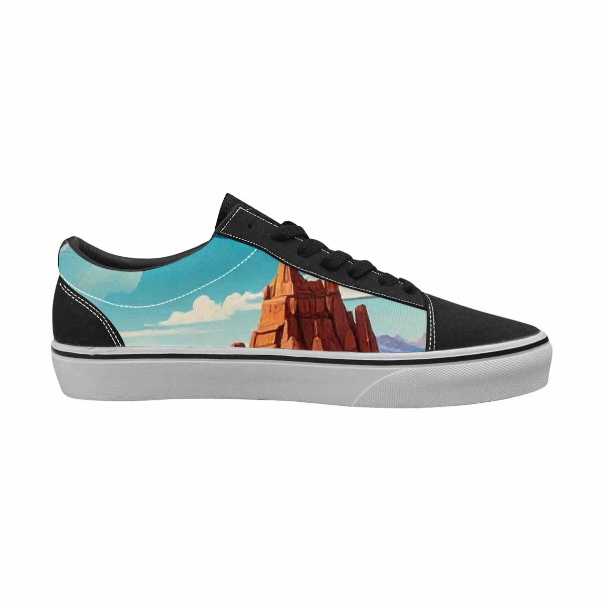 WOMEN'S Surreal Dream Fragment Lace-Up Canvas Surreal Custom Shoes