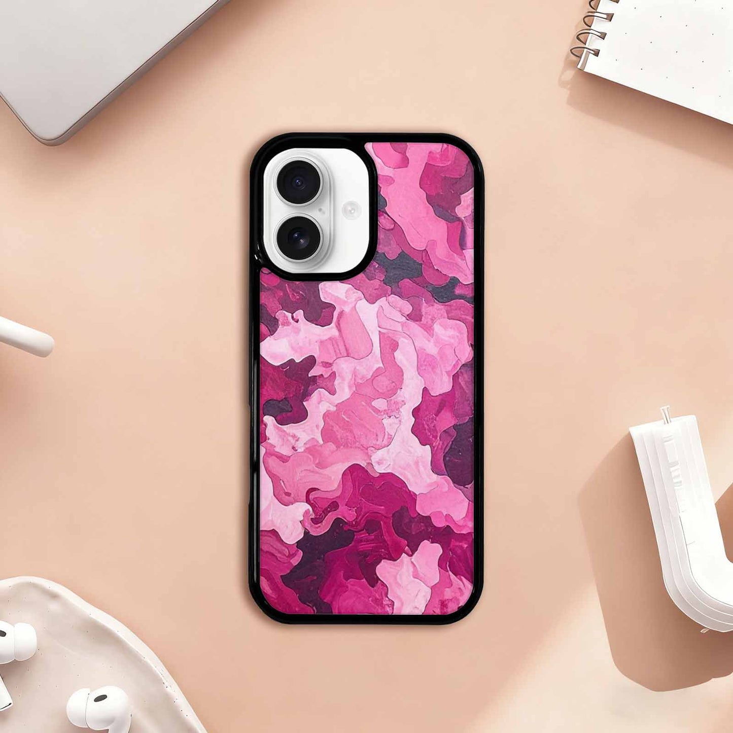 iPhone 17 Case — Small Military Camouflage Blotch Camo, Personalized Phone Case