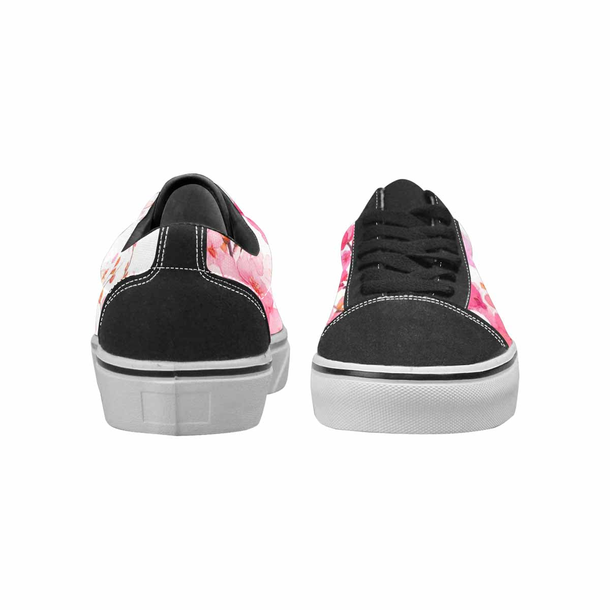 WOMEN'S Cherry Blossom Branch Cherry Lace-Up Canvas Aesthetic Custom Shoes