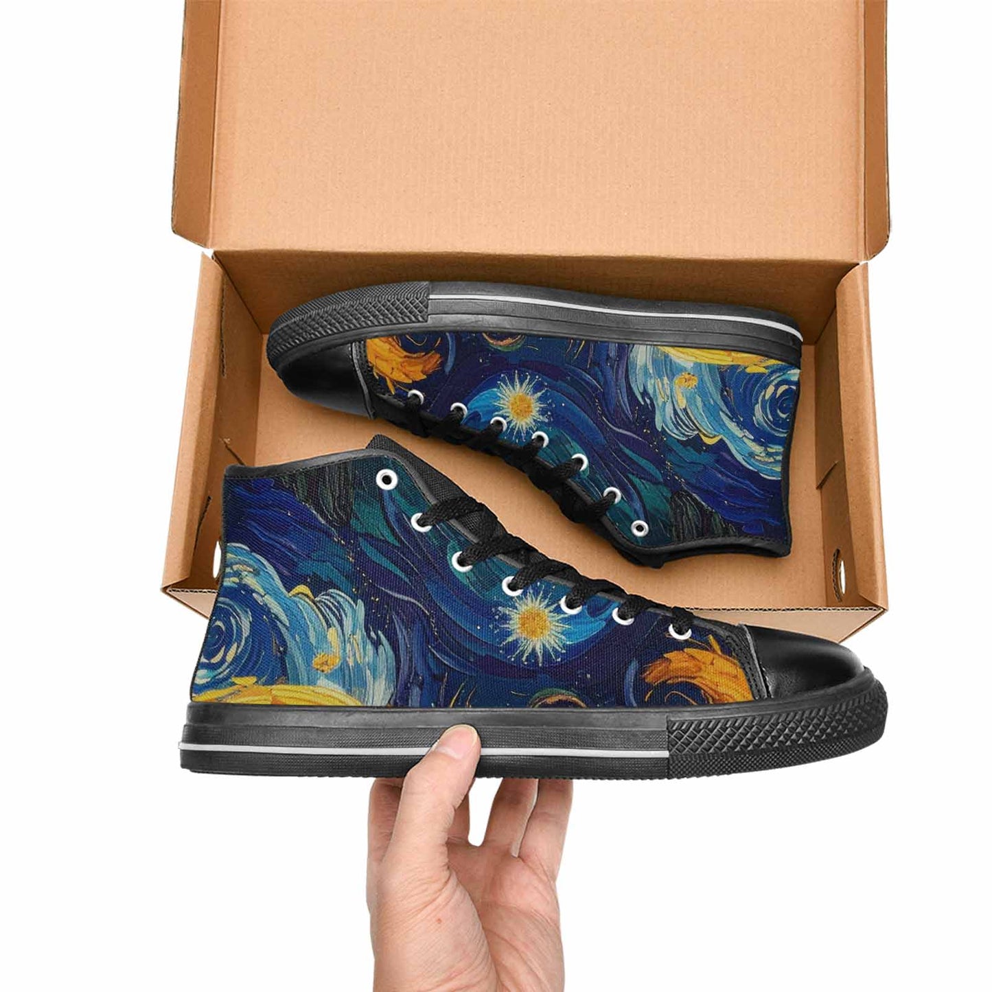 MEN'S Blend All Versions High Top Canvas Aesthetic Custom Shoes