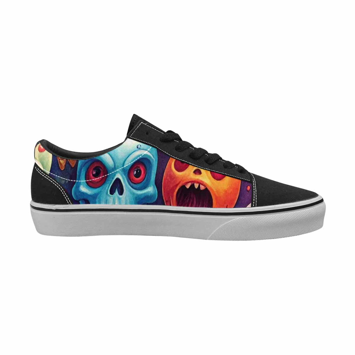WOMEN'S Ice Cream Monsters  Lace-Up Canvas Aesthetic Shoes