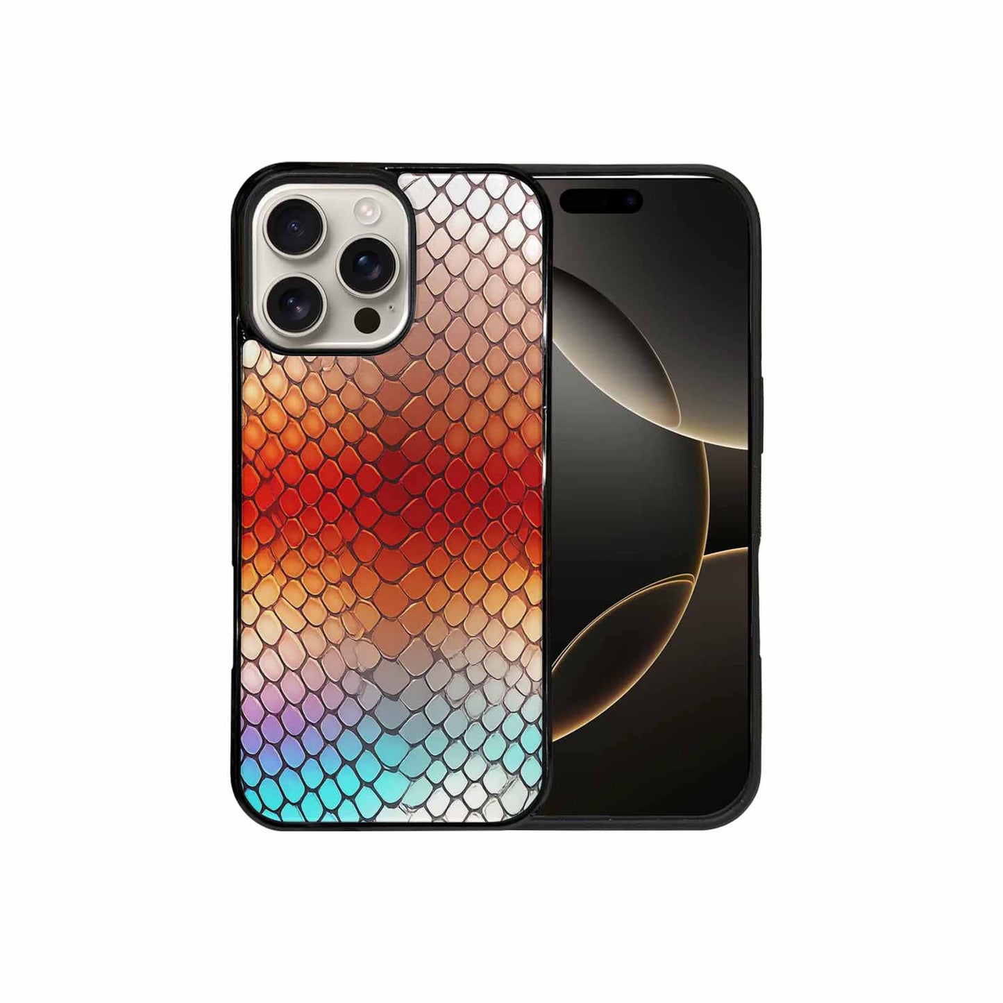 iPhone 16 Pro Max Case — Dark Snake Print Custom, Custom Printed Phone Case