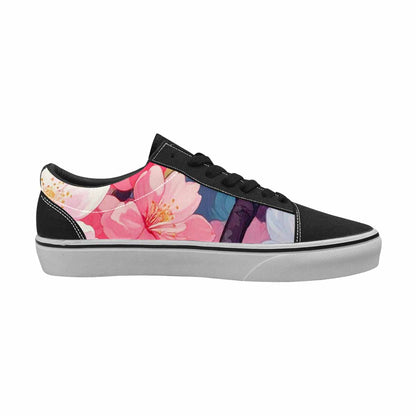 WOMEN'S Cherry Blossom Canvas Made To Order Cottagecore Custom Printed Shoes