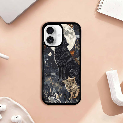 iPhone 17 Case — Small Wolf Silhouette And Original Art, Custom Phone Case