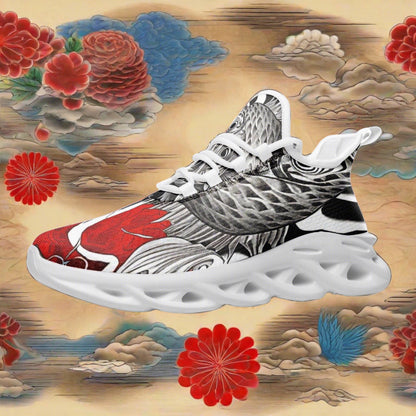 Cherry Blossom Rainbow Wearable Bold Art - Freaky Shoes | Custom Art Sneakers