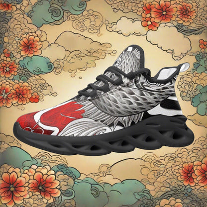 Monarch Green Emerald Unique Bold Art - Freaky Shoes | Custom Art Sneakers