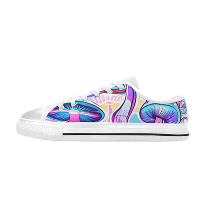 MEN'S Magic Mushrooms Art 4 Canvas Dreamcore Sneakers