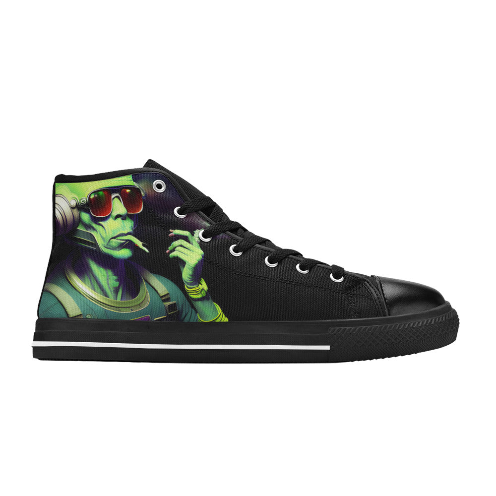MEN'S Cc Hipster Alien Space High Top Canvas Grunge Sneakers