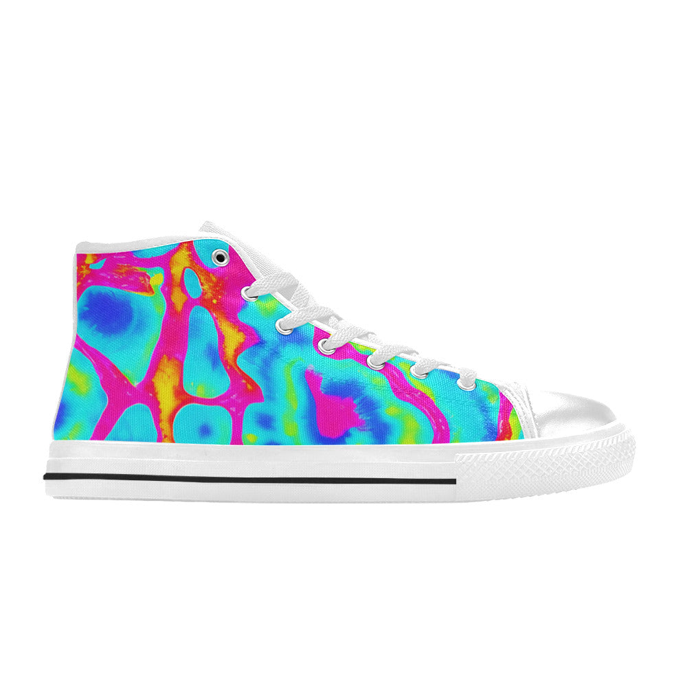 MEN'S Tie Dye Splash Retro High Top Canvas Y2K Shoes