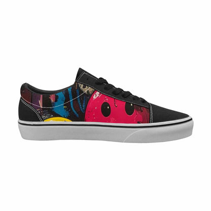 WOMEN'S Smiley Faces Lace-Up Canvas Surreal Shoes