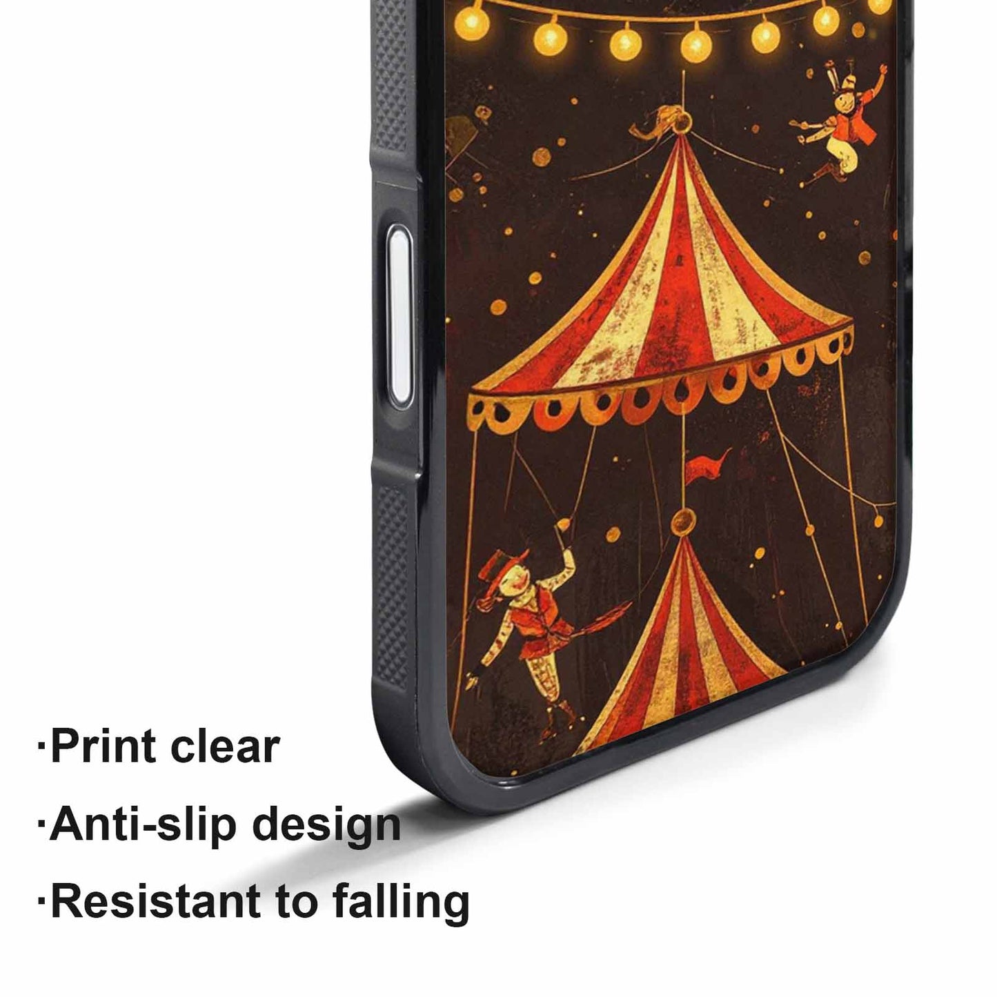 iPhone 17 Pro Case — Vintage Circus Art Pattern Retro Vintage, Custom Made Phone Cover