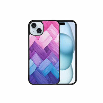 iPhone 15 Plus Case — Bisexual Flag Color Theme Small Rainbow, Custom Print Case Cover