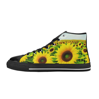 WOMEN'S Sunflowers Art 4 High Top Canvas Dreamcore Sneakers