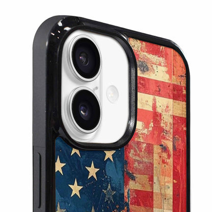 iPhone 17 Case — Small American Flag Stars Galaxy Space, Personalized Phone Case