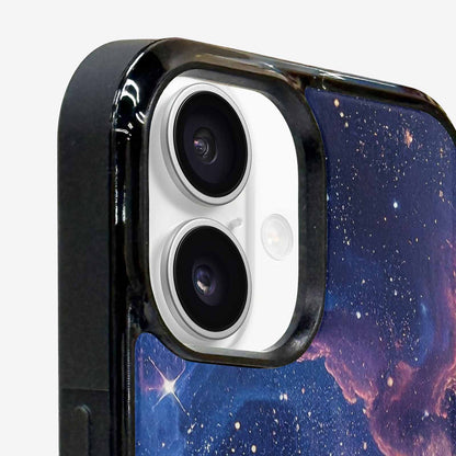 iPhone 16 Plus Case — Nebula Texture With Dense Star Cluster, Custom Art Phone Cover