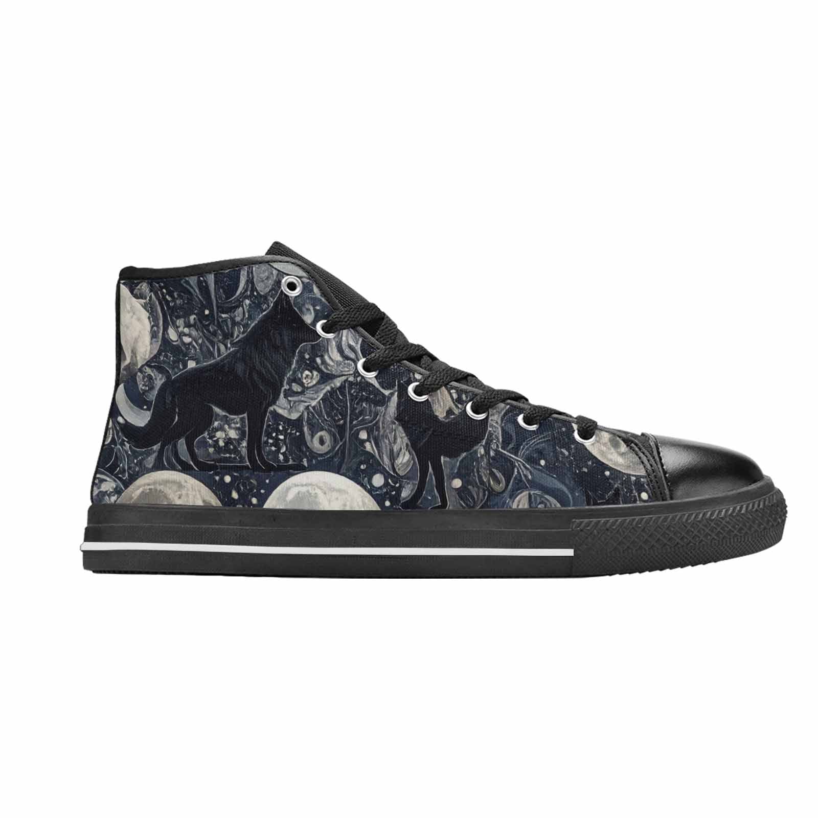 MEN'S Wolves Everywhere Collage High Top Canvas Y2K Custom Shoes