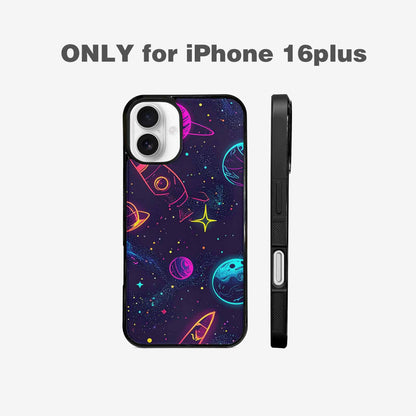 iPhone 16 Plus Case — Space Galaxy Astronaut, Custom Made Phone Cover