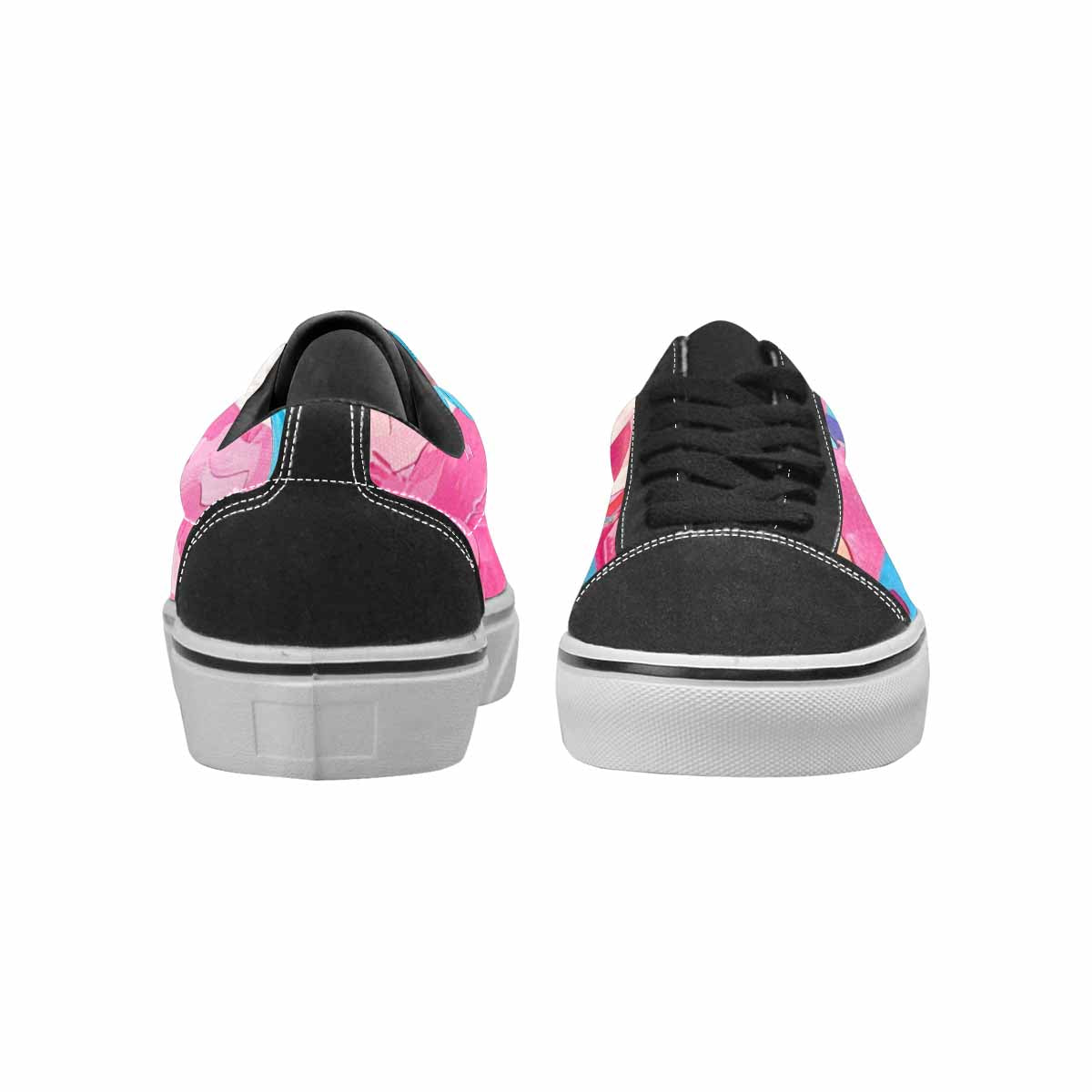 WOMEN'S Transgender Pride Flag Lace-Up Canvas Surreal Shoes