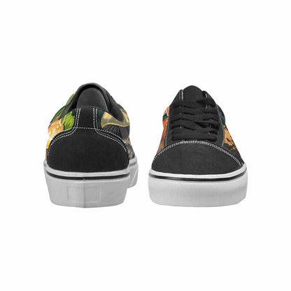 WOMEN'S Mushrooms  Camo Mushrooms Lace-Up Canvas Vibrant Chaos Sneakers