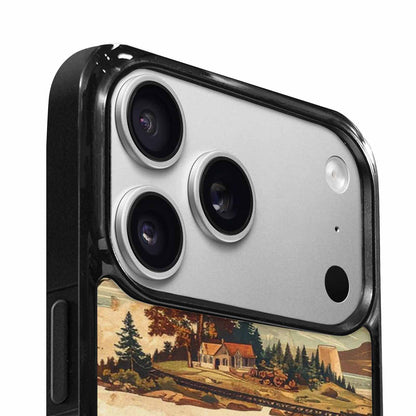 iPhone 17 Pro Case — Vintage Travel Artwork Pattern Retro Vintage, Personalized Phone Case