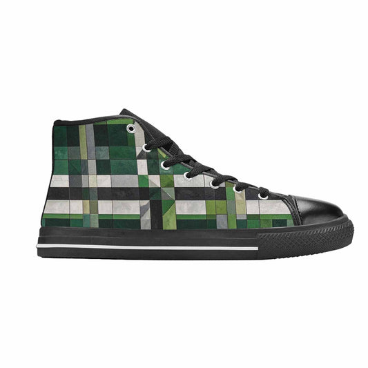 MEN'S Aromantic Flag Color High Top Canvas Dreamcore Custom Sneakers