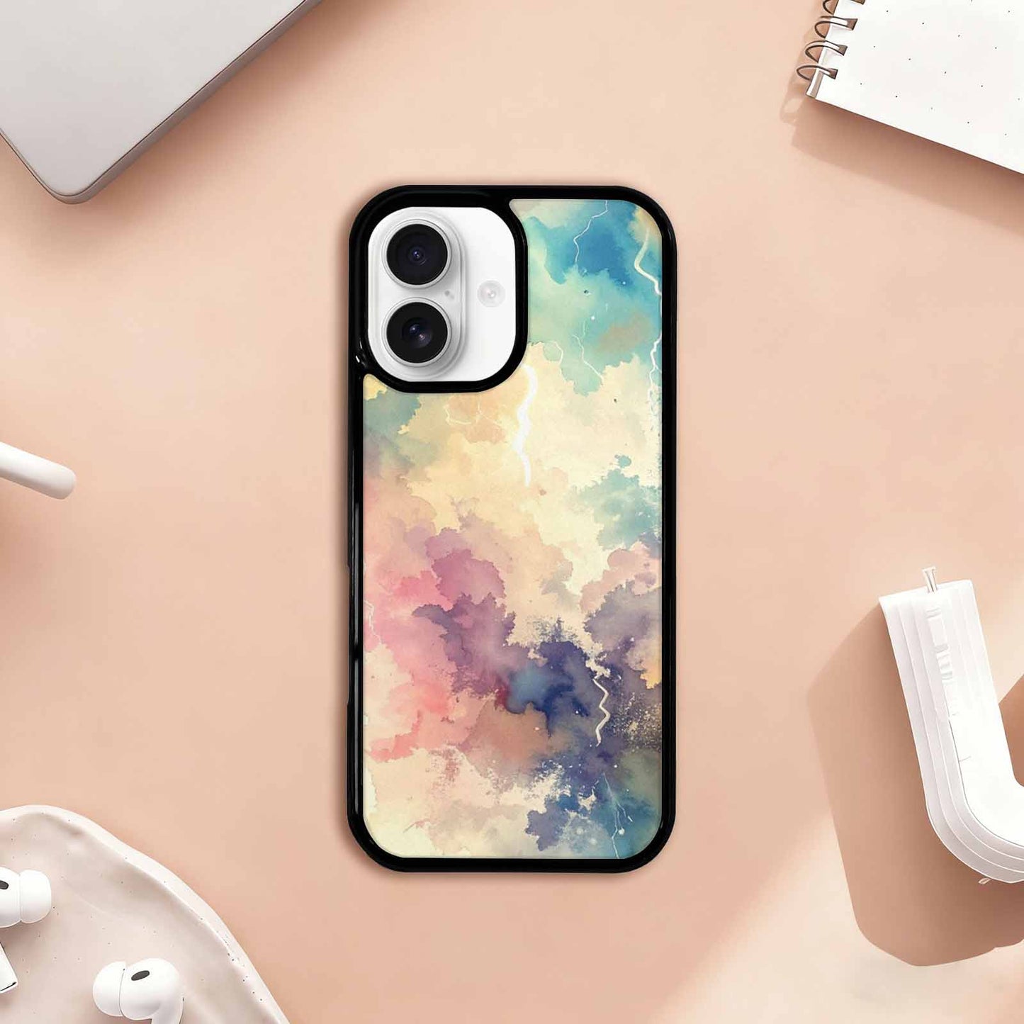iPhone 17 Case — Vintage Spring Lightning Retro Vintage, Original Design Phone Case