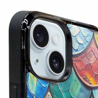 iPhone 15 Plus Case — Reptile Scale Full Color Vibrant Reptile, Personalized Phone Case