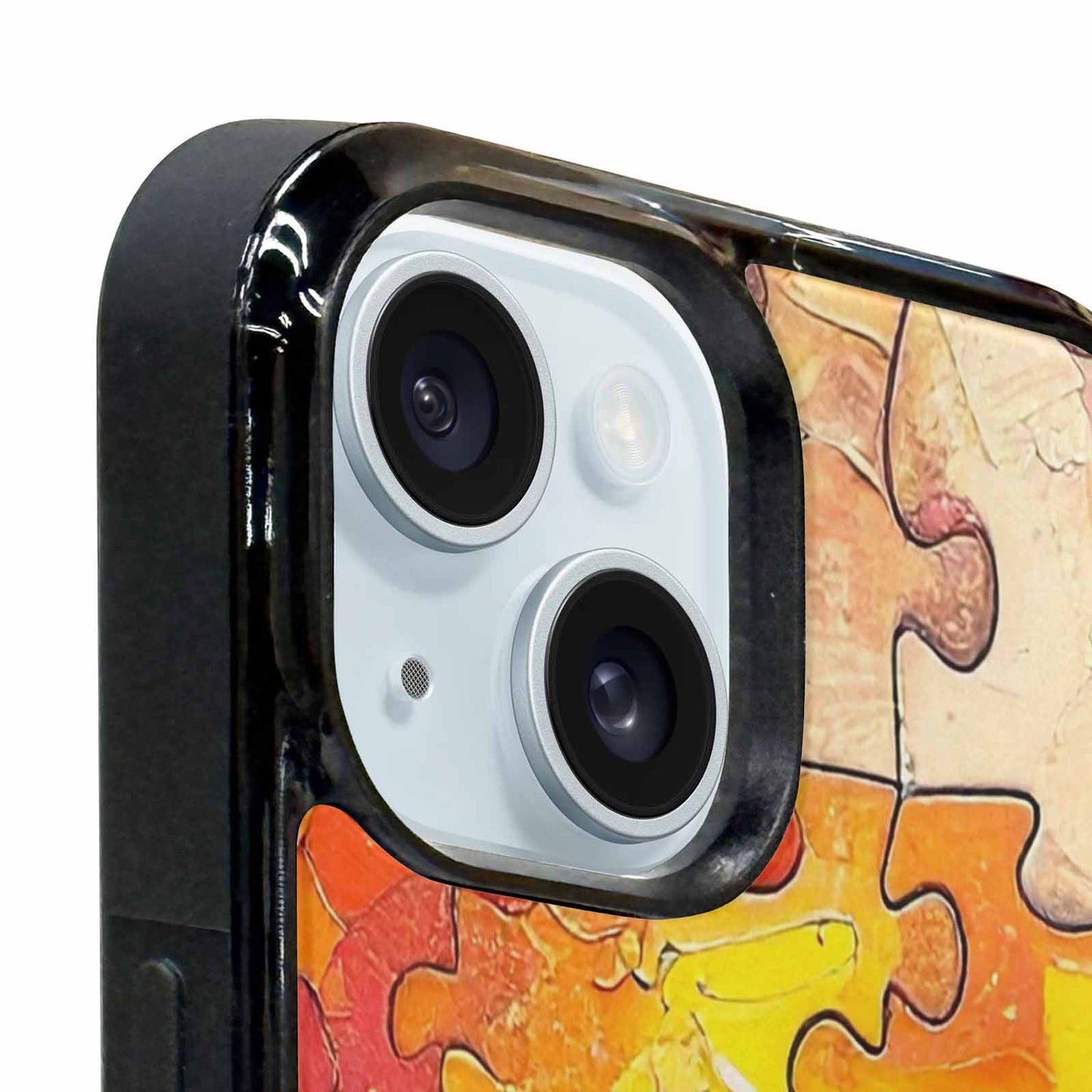 iPhone 15 Plus Case — Autism Puzzle Pieces Puzzle Piece Pattern, Custom Print Case Cover