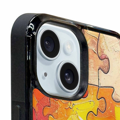 iPhone 15 Plus Case — Autism Puzzle Pieces Puzzle Piece Pattern, Custom Print Case Cover