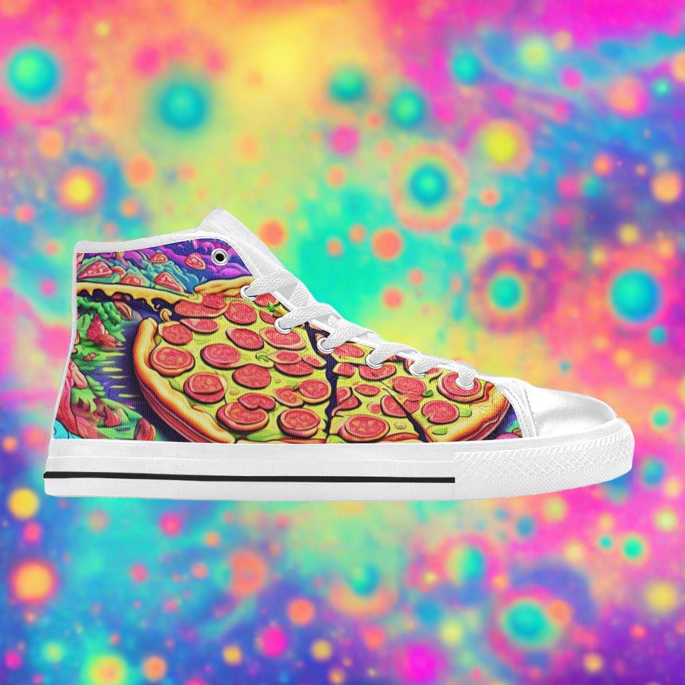 Dragon Crimson Black Unique MEN Bold Art - Freaky Shoes | Custom Art Sneakers