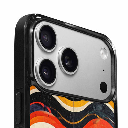iPhone 17 Pro Case — Retro Wave Scallop Stripe Small Retro, Custom Made Phone Cover
