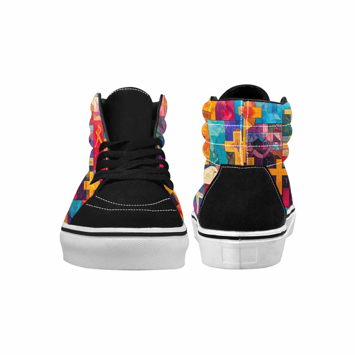 WOMEN'S Jesus High Top Canvas Boutique Grunge Custom Sneakers