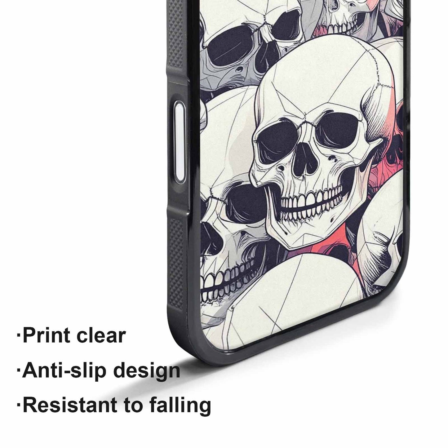 iPhone 17 Pro Max Case — Skull Dark Art Gothic Print Gothic, Custom Printed Phone Case