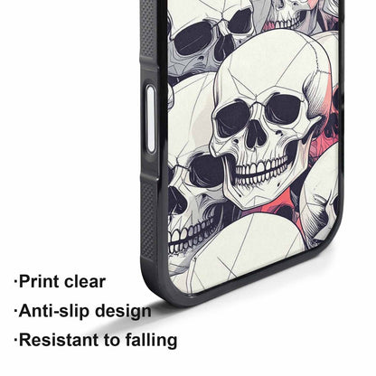 iPhone 17 Pro Max Case — Skull Dark Art Gothic Print Gothic, Custom Printed Phone Case